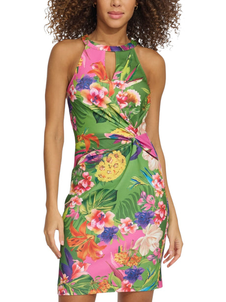Image for Women's Printed Dress,Green