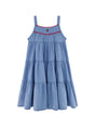 Image for Kids Girl's Plain Dress,Blue