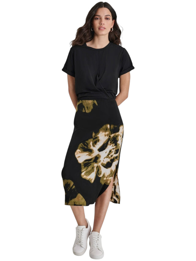 Image for Women's Printed Dress,Black