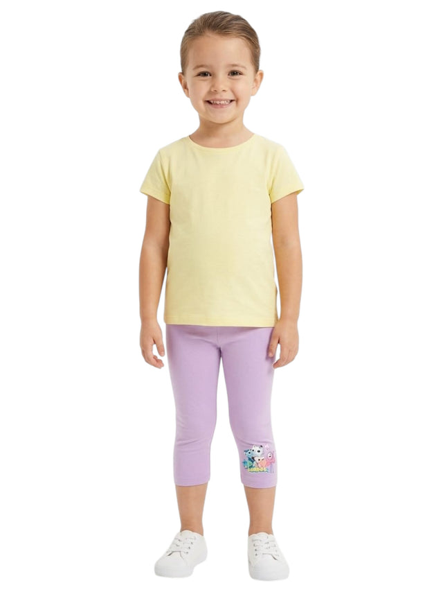 Image for Kids Girl's Printed Legging,Purple