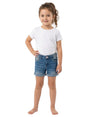 Image for Kids Girl's Washed Jeans Short,Blue