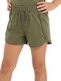 Image for Kids Girl's Plain Short,Olive