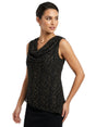 Image for Women's Shiny Mesh Top,Black