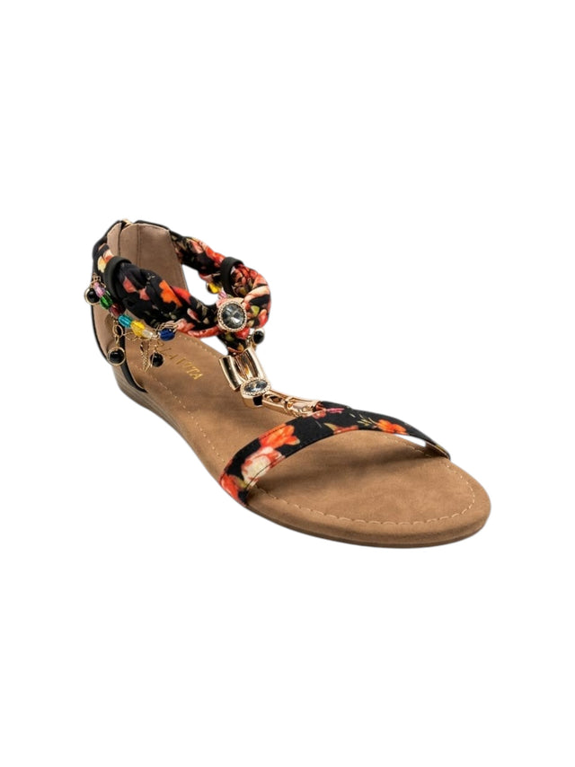Image for Women's Printed Sandals,Black