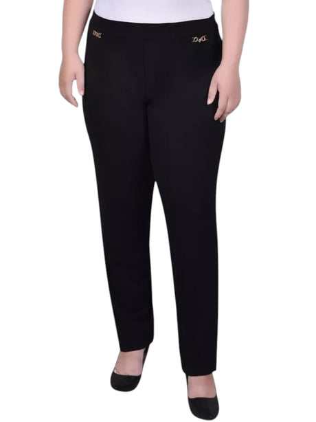 Image for Women's Plain Solid Classic Pant,Black