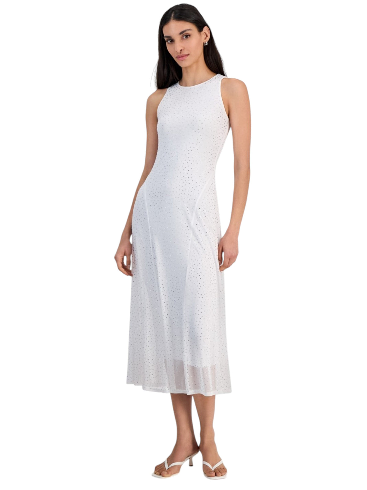 Image for Women's Rhinestones Dress,White