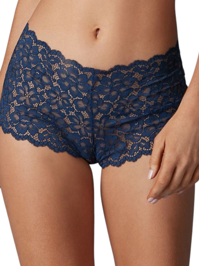 Image for Women's Lace Boyshort Slip,Navy