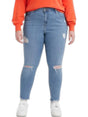 Image for Women's Knee Cropped Jeans,Blue