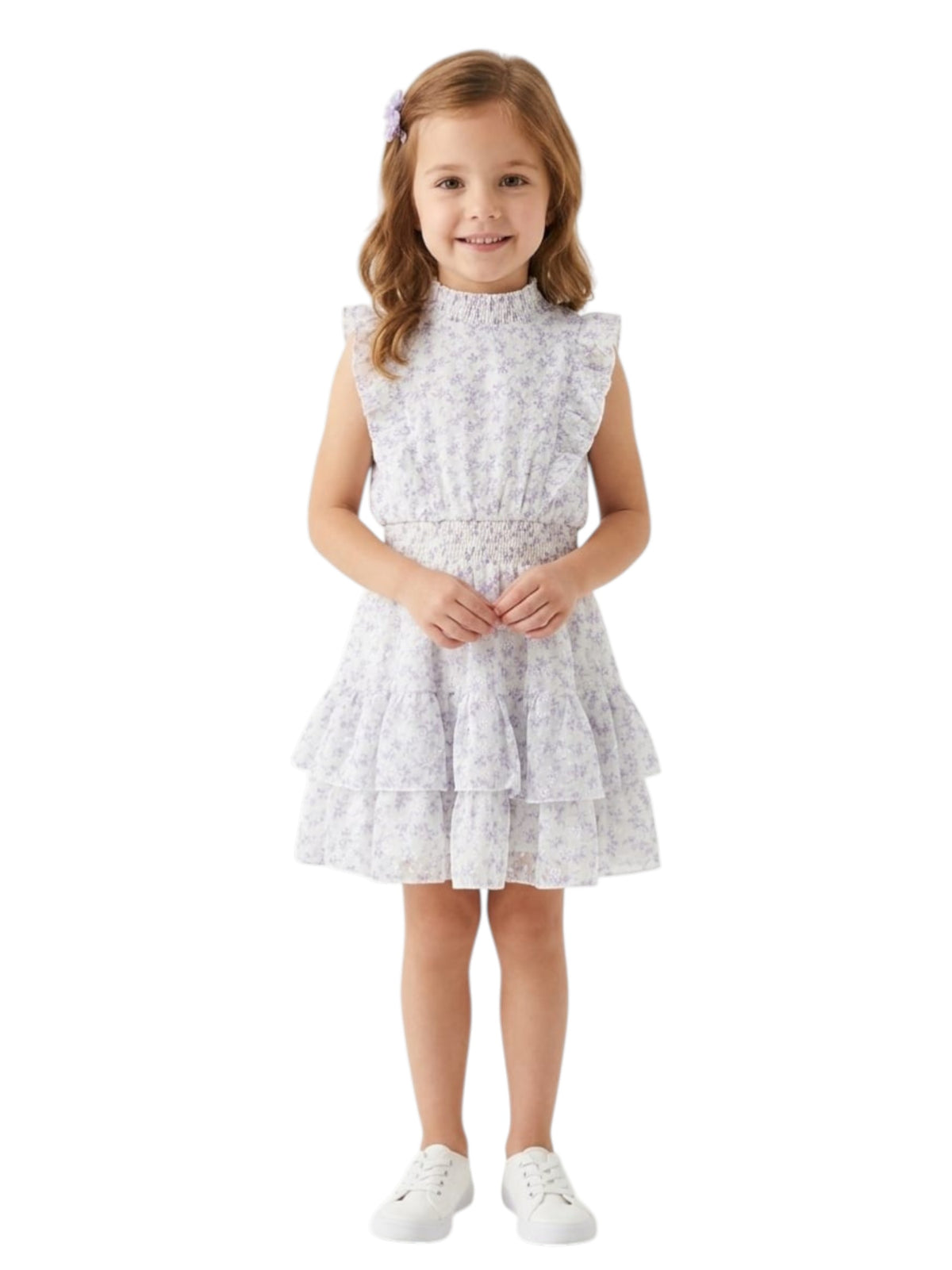 Image for Kids Girl's Printed Dress,White