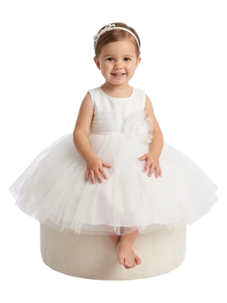 Image for Kids Girl's Ruffled Dress,White