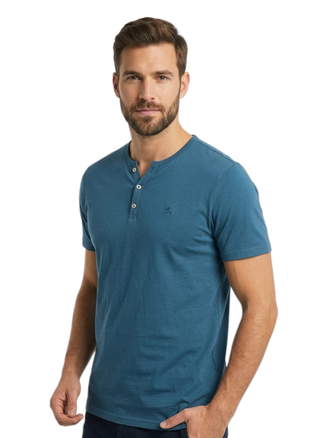 Image for Men's Plain Top,Dusty Blue