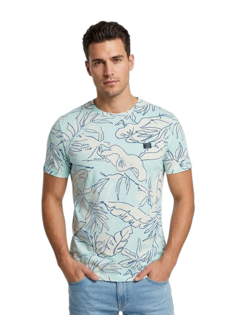 Image for Men's Printed Top,Blue