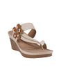 Image for Women's Flour Heeled Shoes,Beige