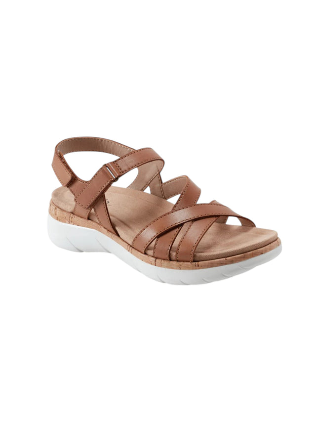 Image for Women's Ribbed Sandals,Brown