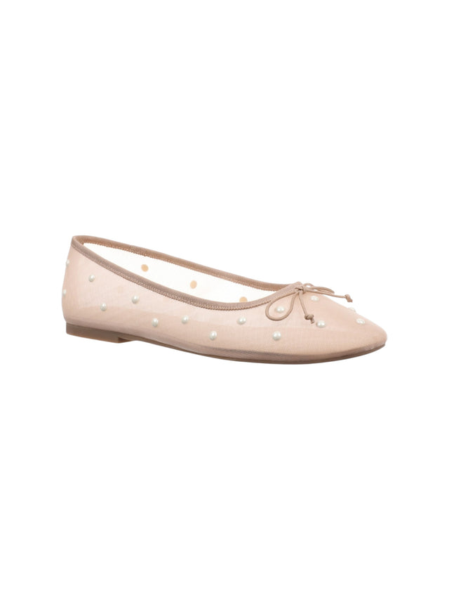 Image for Women's Textured Ballorinas,Beige