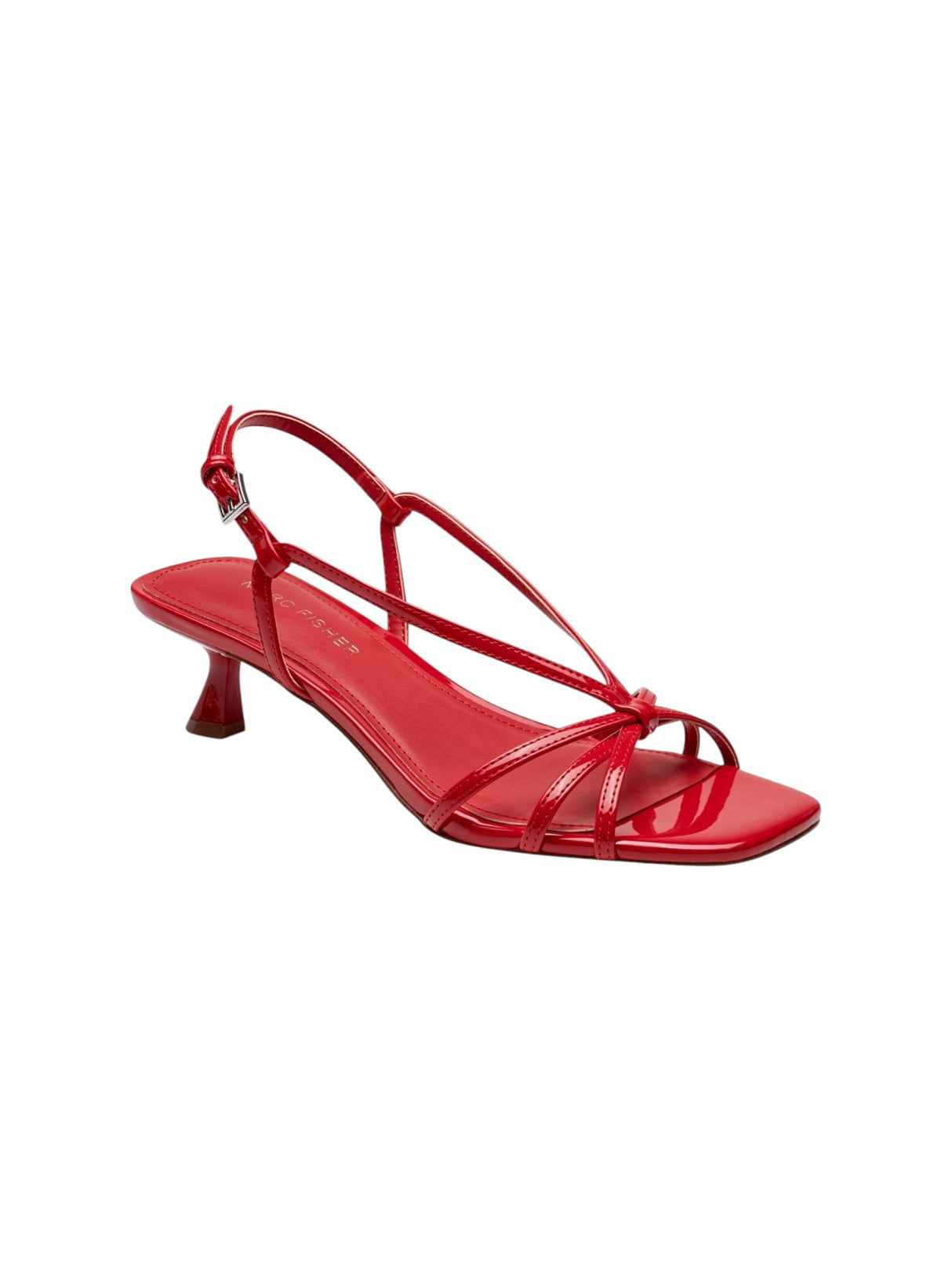 Image for Women's Ribbed Heeled Shoes,Red