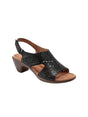Image for Women's Textured Heeled Shoes,Black