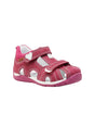 Image for Kids Girl's Ribbed Sandals,Burgundy