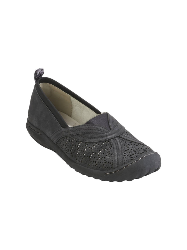 Image for Women's Textured Ballorinas,Black
