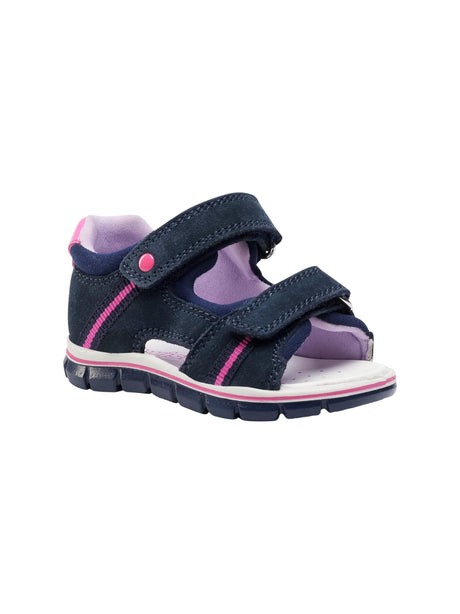Image for Kids Girl's Ribbed Sandals,Navy