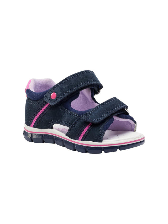 Image for Kids Girl's Ribbed Sandals,Navy