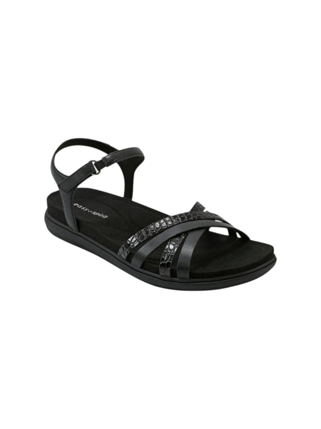 Image for Women's Ribbed Sandals,Black