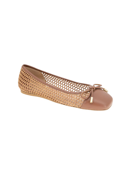Image for Women's Textued Ballorinas,Brown