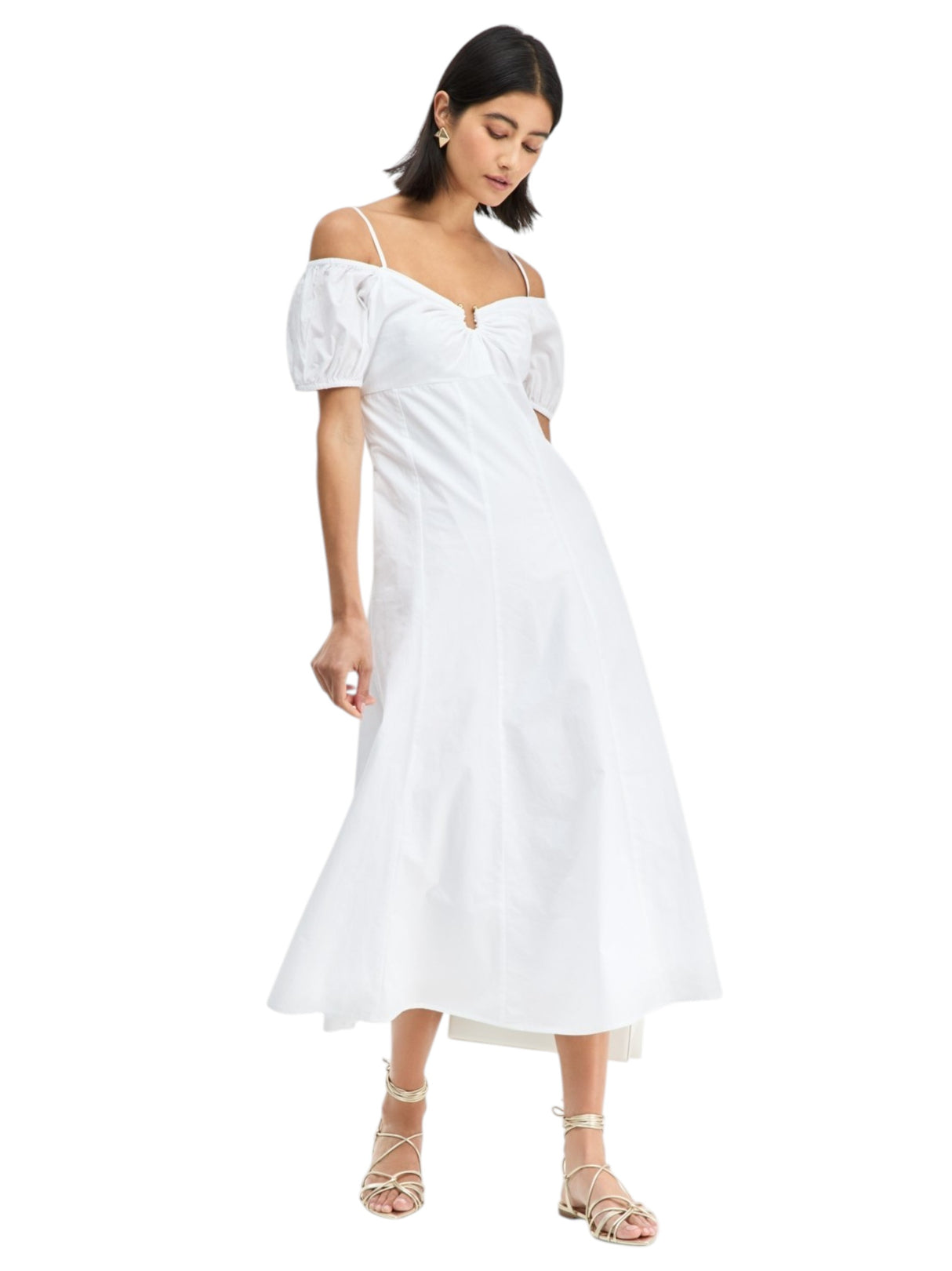 Women's Plain Dress,White – All Brands Factory Outlet