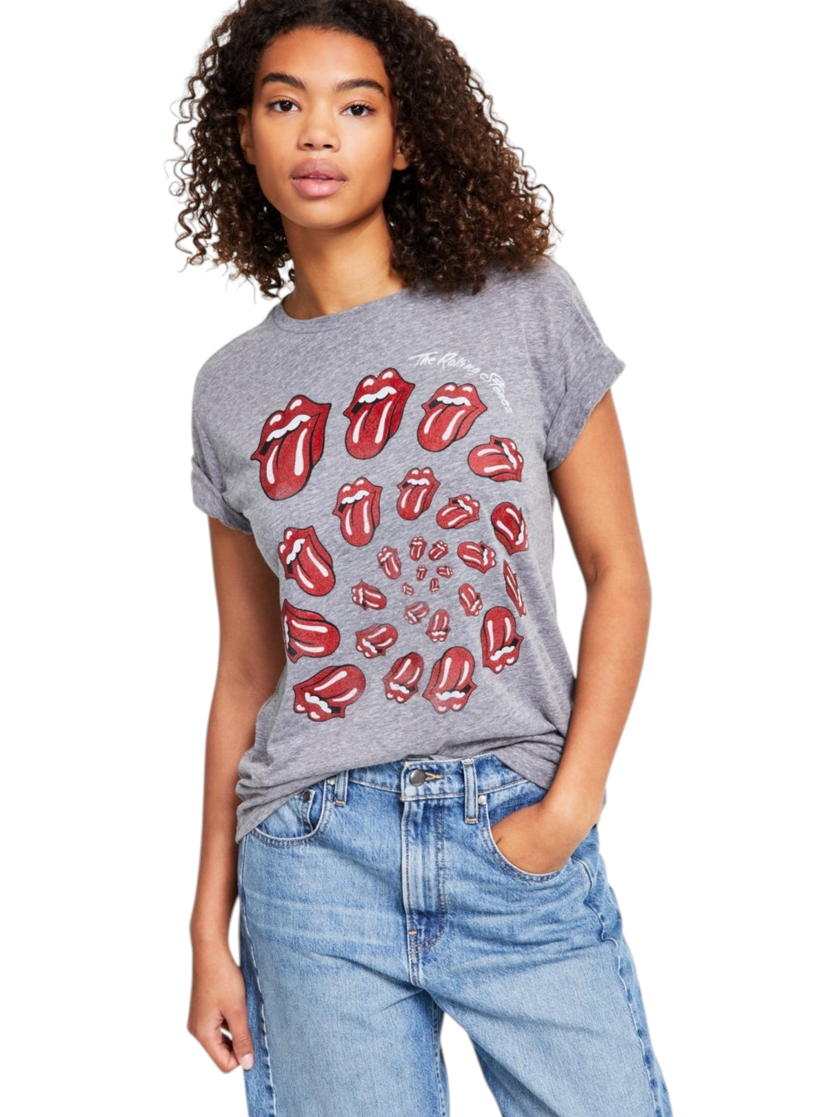 Image for Women's Printed Top,Grey