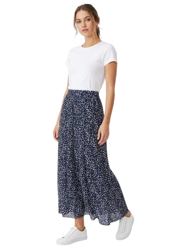 Image for Women's Printed Skirt,Navy