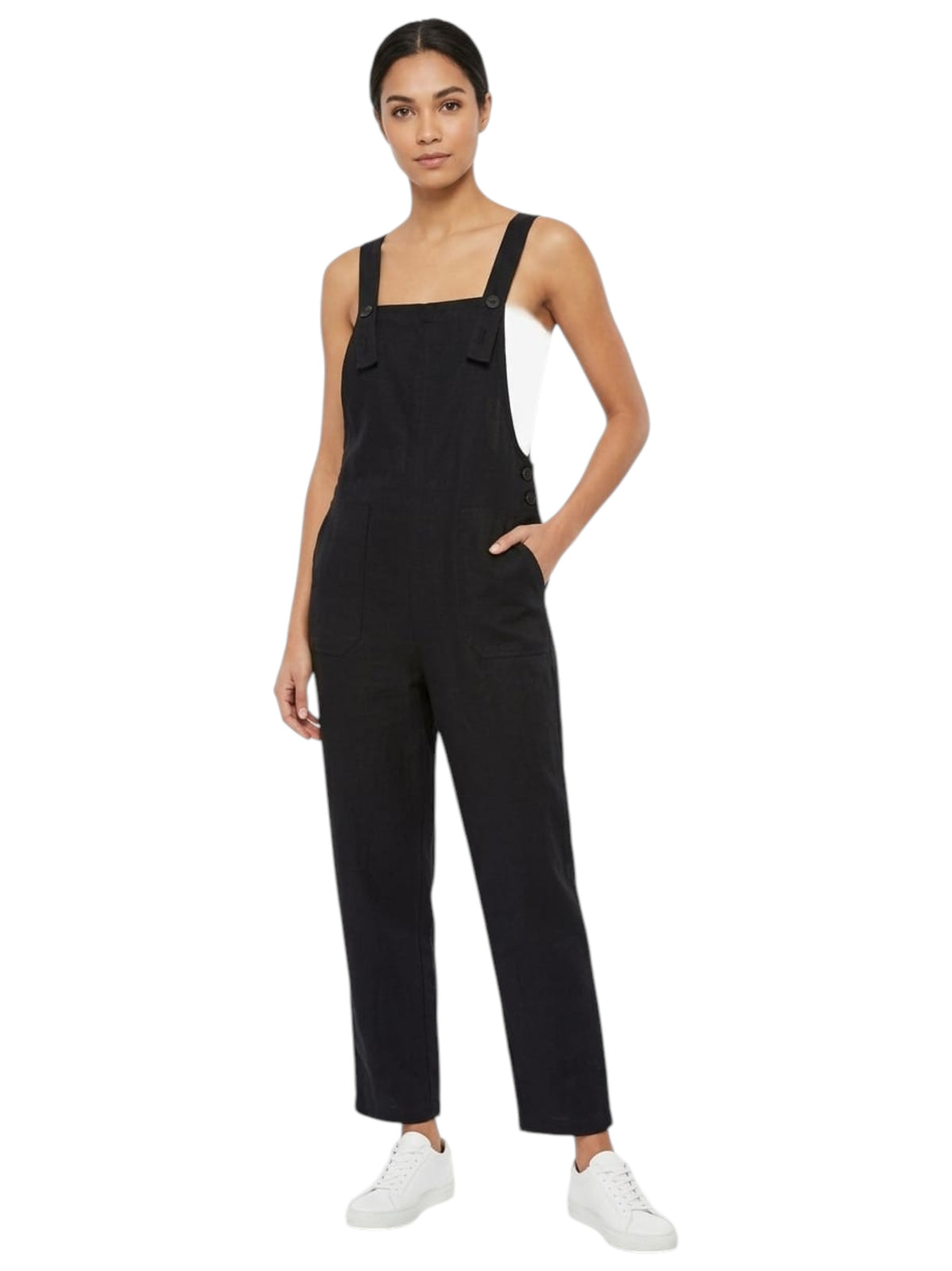 Image for Women's Plain Jumpsuit,Black