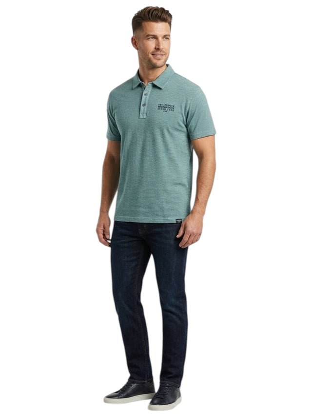 Image for Men's Striped Top,Dark Mint
