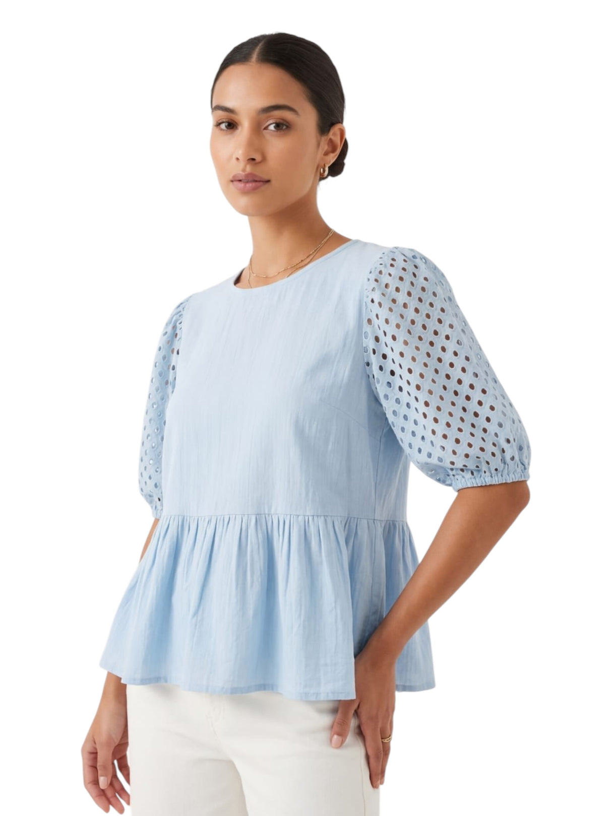 Image for Women's Textured Top,Blue