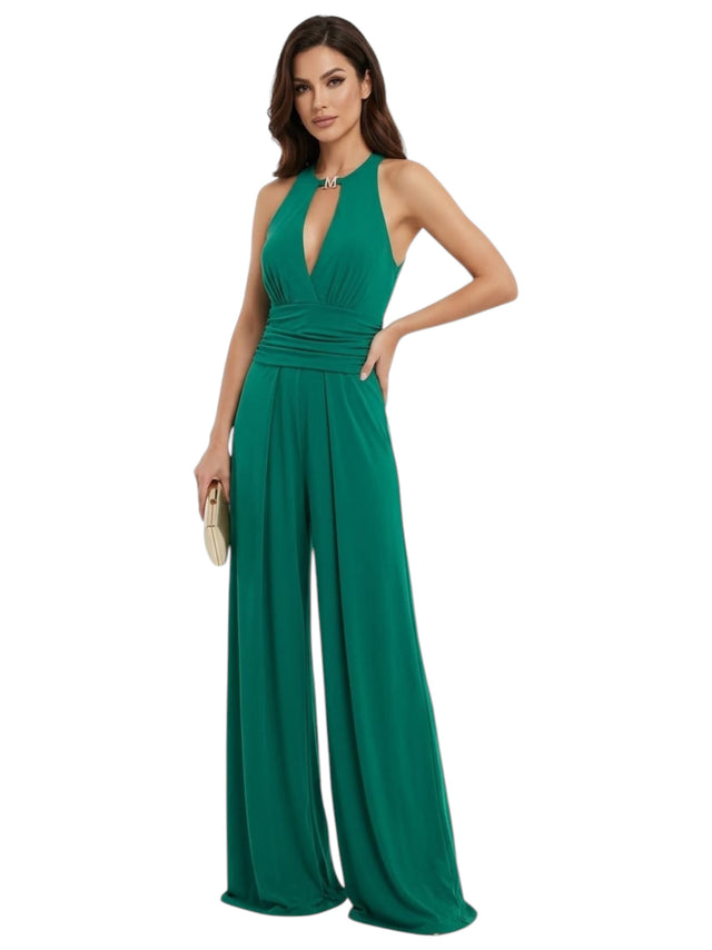 Image for Women's Plain Jumpsuit,Green