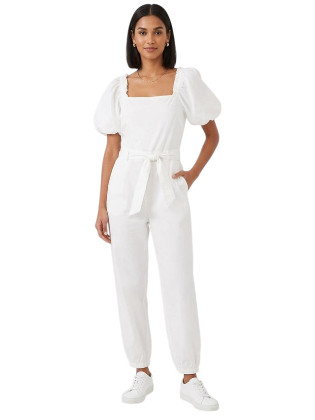 Image for Women's Plain Jumpsuit,White
