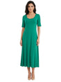 Image for Women's Plain Dress,Green