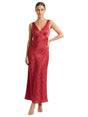 Image for Women's Printed Dress,Red