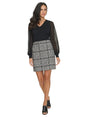 Image for Women's Textured Skirt,Black/White