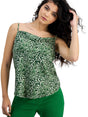 Image for Women's Printed Top,Green