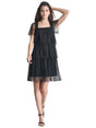 Image for Women's Ruffled Dress,Black