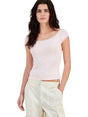 Image for Women's Plain Lace Top,Light Rose