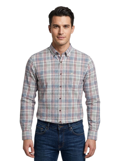 Image for Men's Plaid Dress Shirt,Multi
