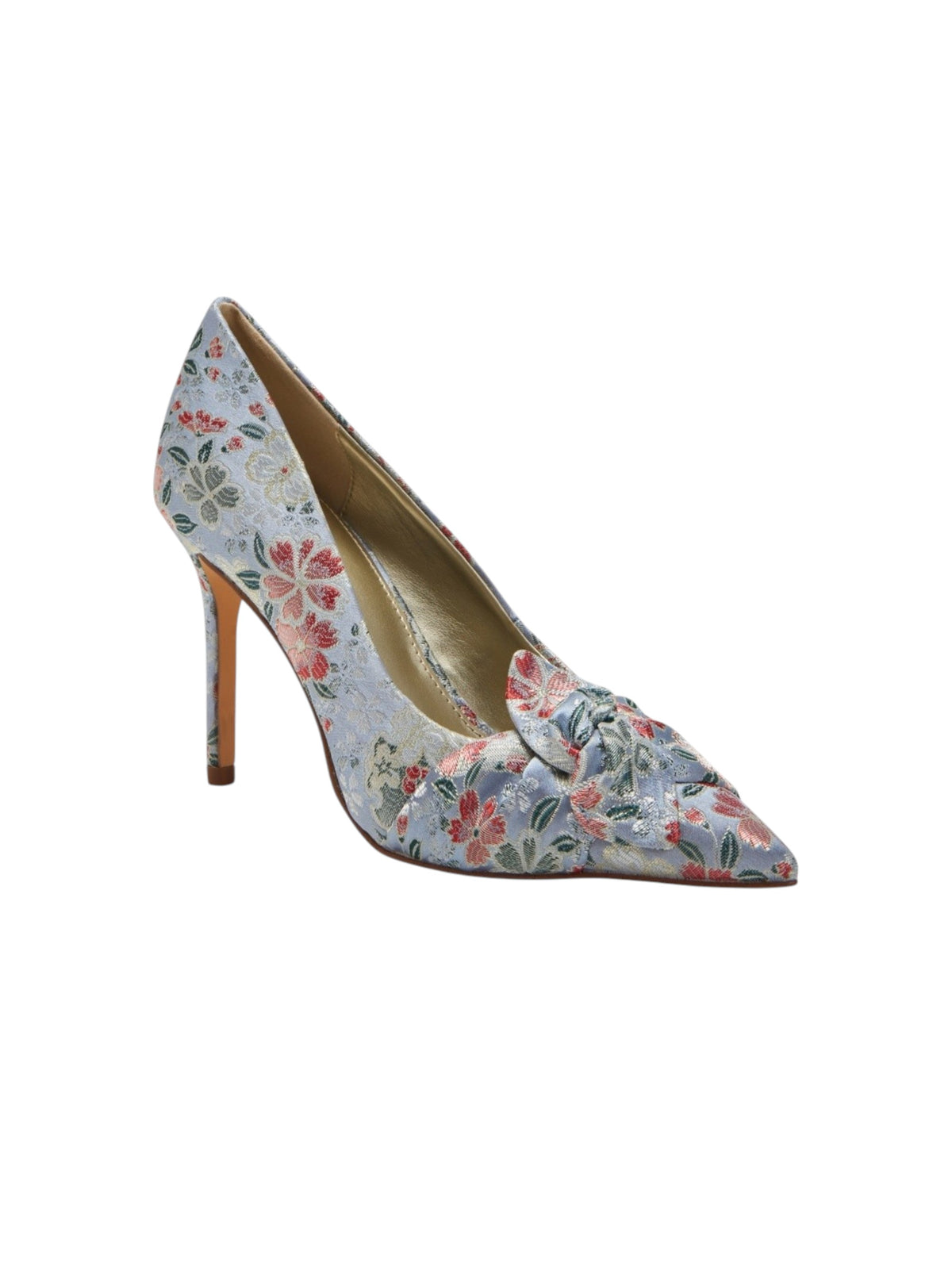 Image for Women's Printed Heeled Shoes,Blue