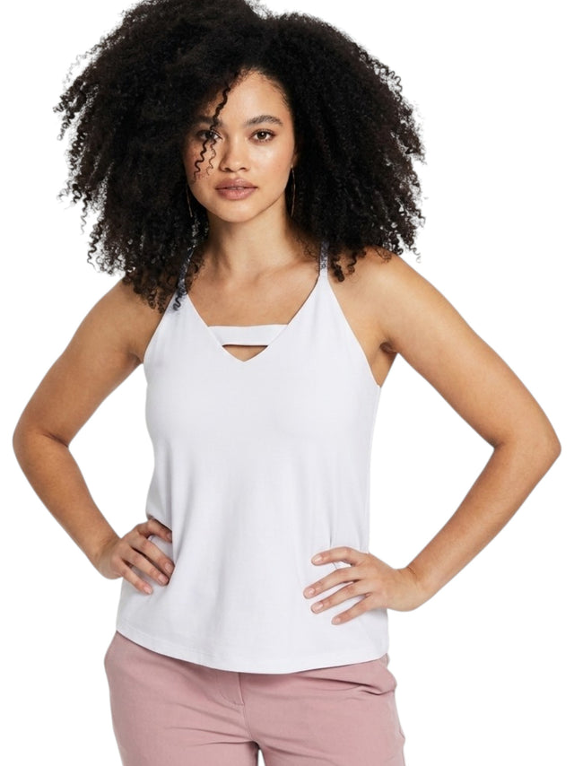 Image for Women's Plain Solid Top,White
