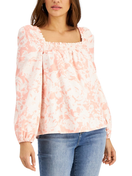 Image for Women's Printed Top,Light Coral