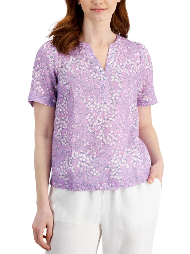Image for Women's Printed Top,Purple