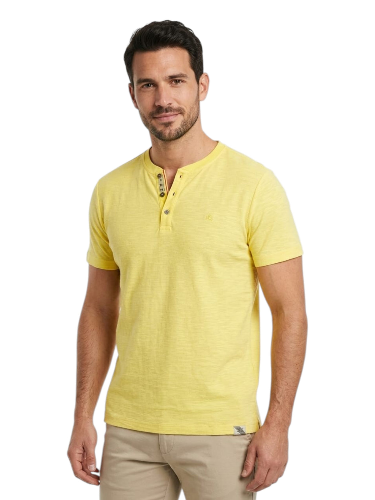 Image for Men's Ribbed Top,Yellow