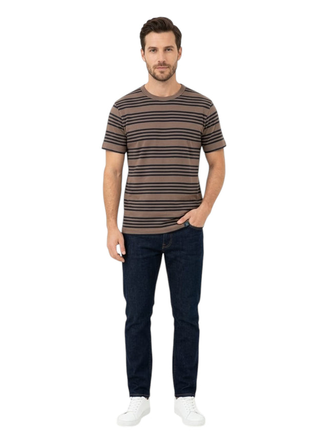 Image for Men's Striped Top,Brown