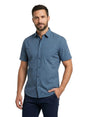 Image for Men's Printed Dress Shirt,Navy