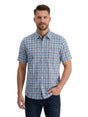 Image for Men's Plaid Dress Shirt,Blue